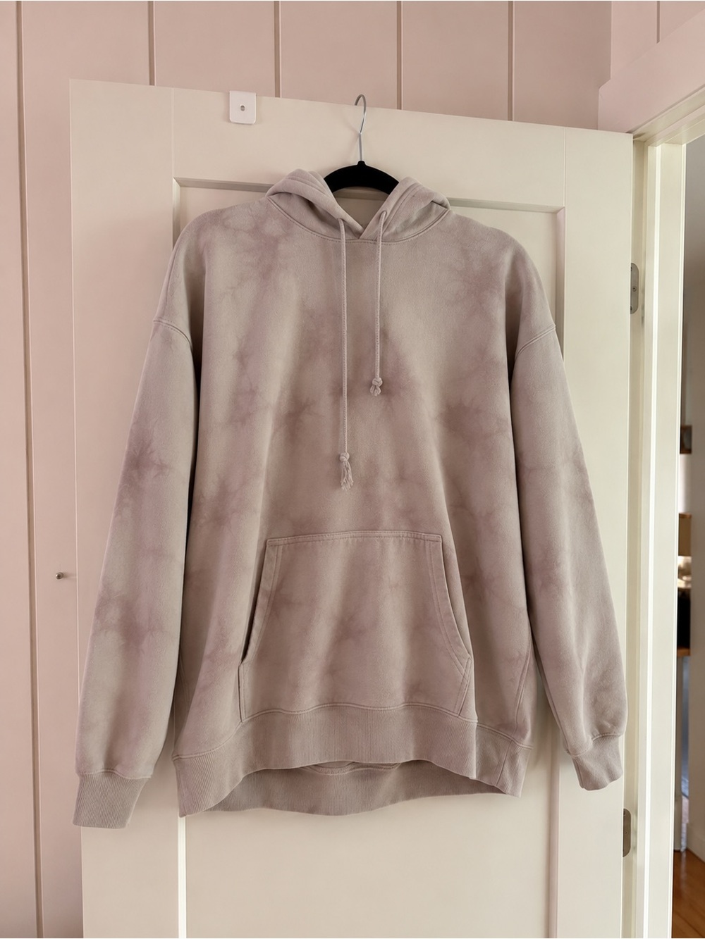 TNA Women’s Tie-Dye Crewneck Hoodie - Lavender Gray